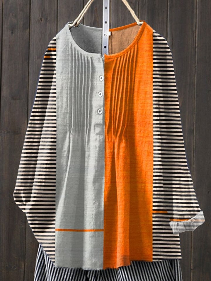 Vintage Boho Geometry – sunlit echoes cotton dress