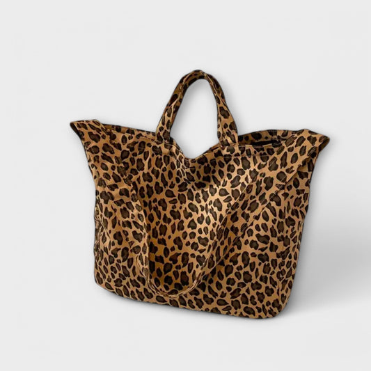 STYLISH LEOPARD -PRINT TOTE