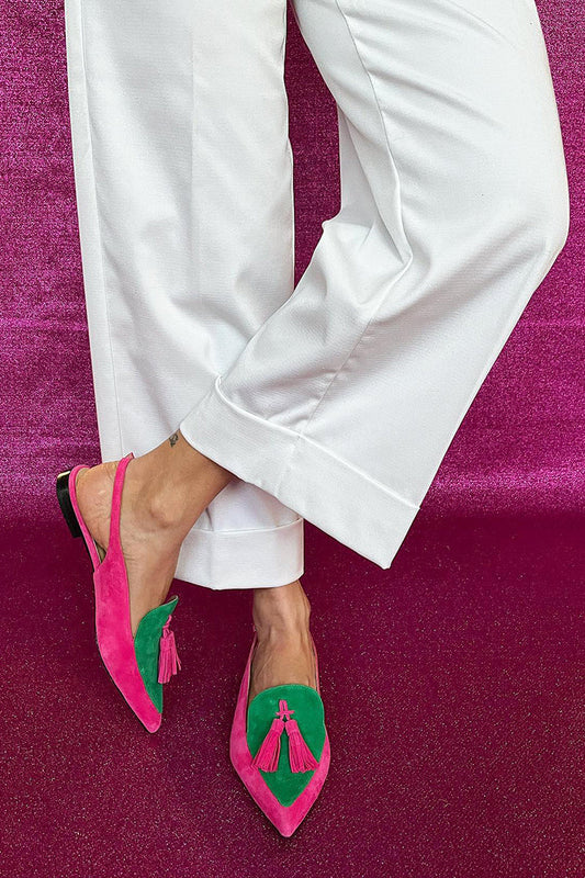 Elviera – patchwork elegance on a whisper-thin heel