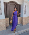 Celeste- one-shoulder grace in satin flow