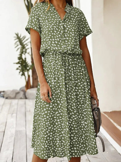 EDITH - ELEGANT V-NECK DRESS