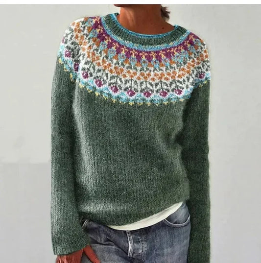 HELENA - RETRO AUTUMN SWEATER FOR STYLE AND WARMTH