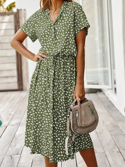 EDITH - ELEGANT V-NECK DRESS
