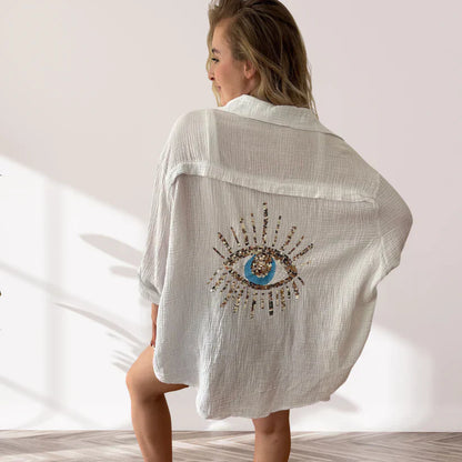 Naya – cloudlight oversized drape shirt