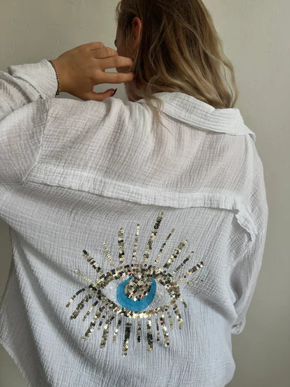 Naya – cloudlight oversized drape shirt