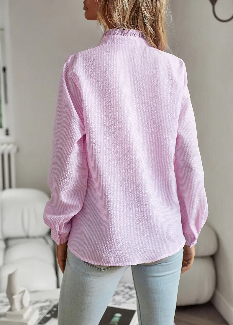 Belle – effortless charm polo blouse
