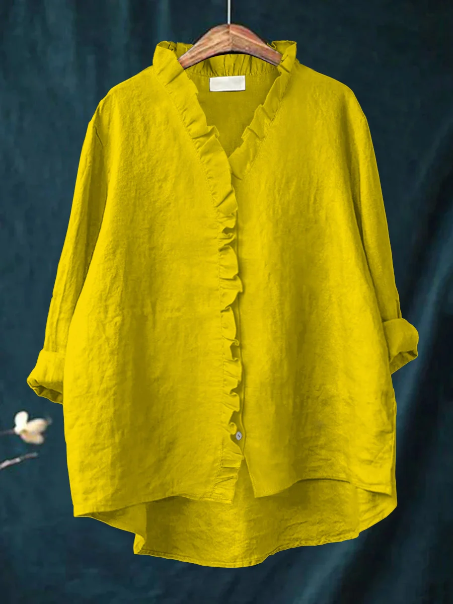 Tifannie – soft ruffle charm blouse