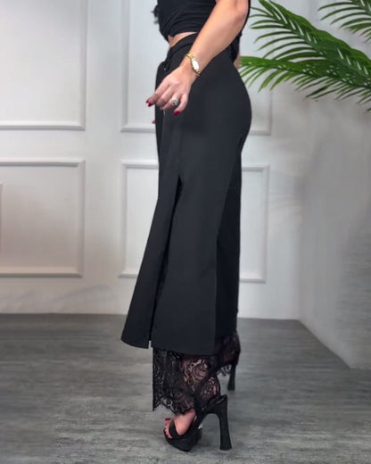 ELEGANT - EMBROIDERED TROUSERS