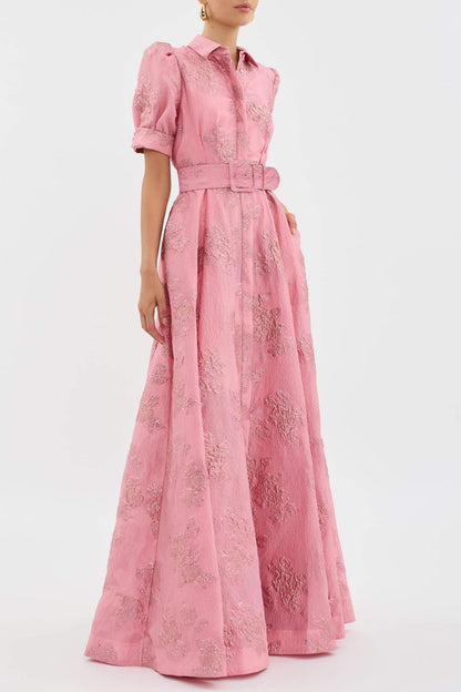 ANABELLA - SHORT DRESS WITH PUFF SLEEVES