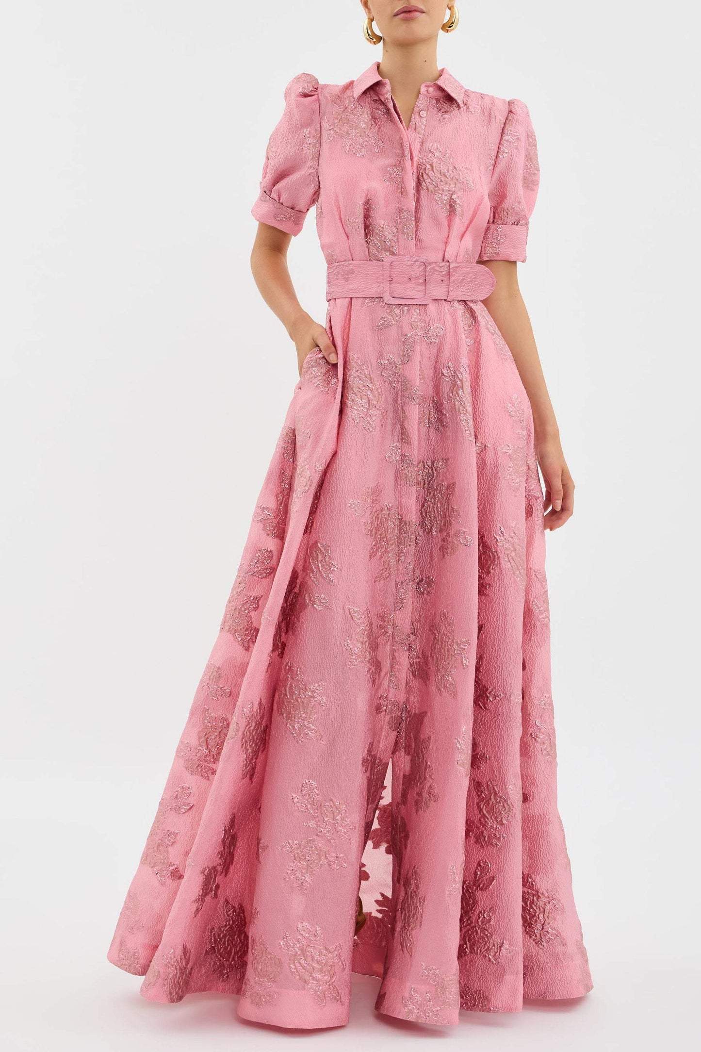 ANABELLA - SHORT DRESS WITH PUFF SLEEVES