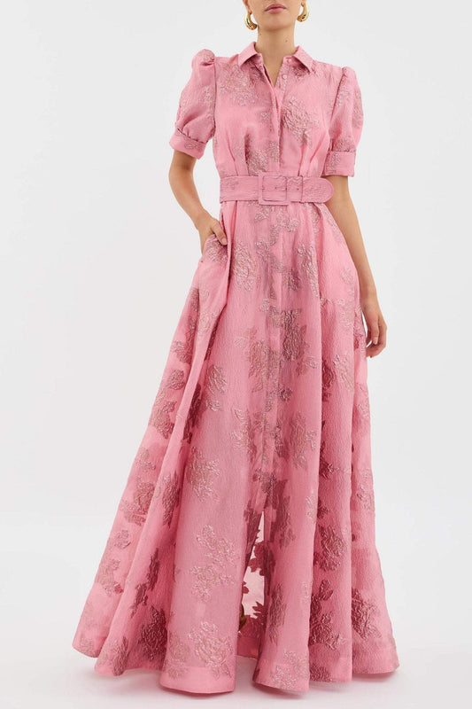 ANABELLA - SHORT DRESS WITH PUFF SLEEVES