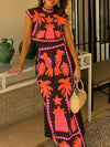 Katia – sunlit bloom top & skirt set