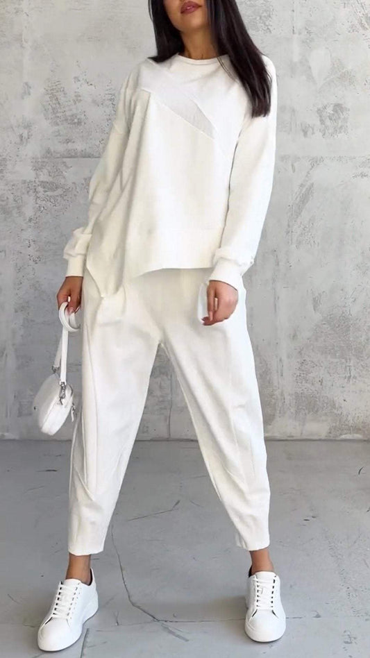 THE ZEN - TWO-PIECE SET WITH ROUND NECK AND LONG SLEEVES