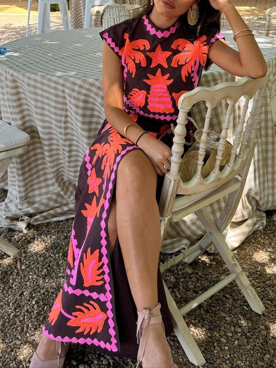 Katia – sunlit bloom top & skirt set