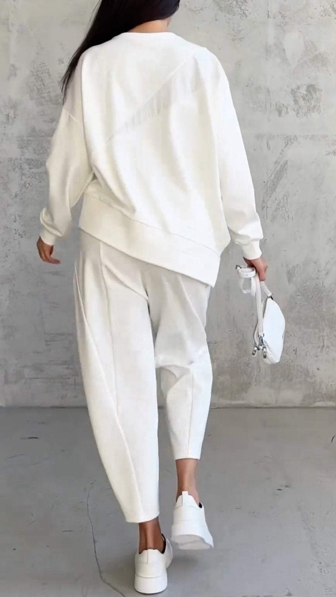 THE ZEN - TWO-PIECE SET WITH ROUND NECK AND LONG SLEEVES