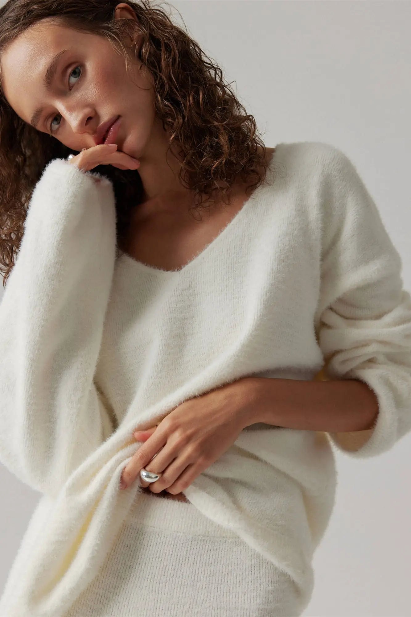 Mia – soft twilight knitwear set