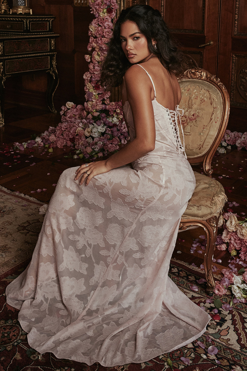 PAULETTE - LONG CORSET DRESS
