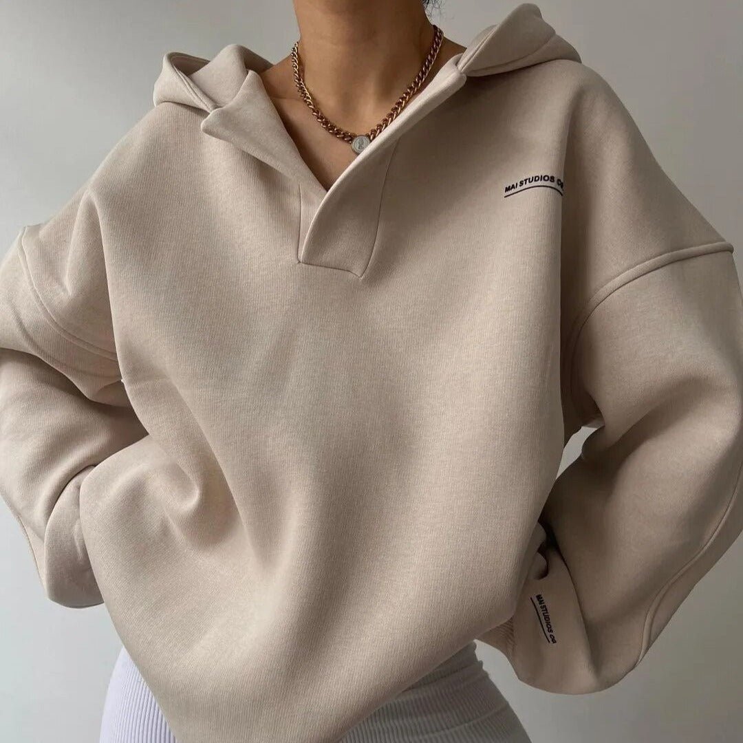 Mai – soft elegance oversized hoodie