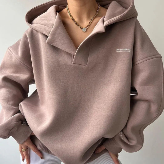 Mai – soft elegance oversized hoodie