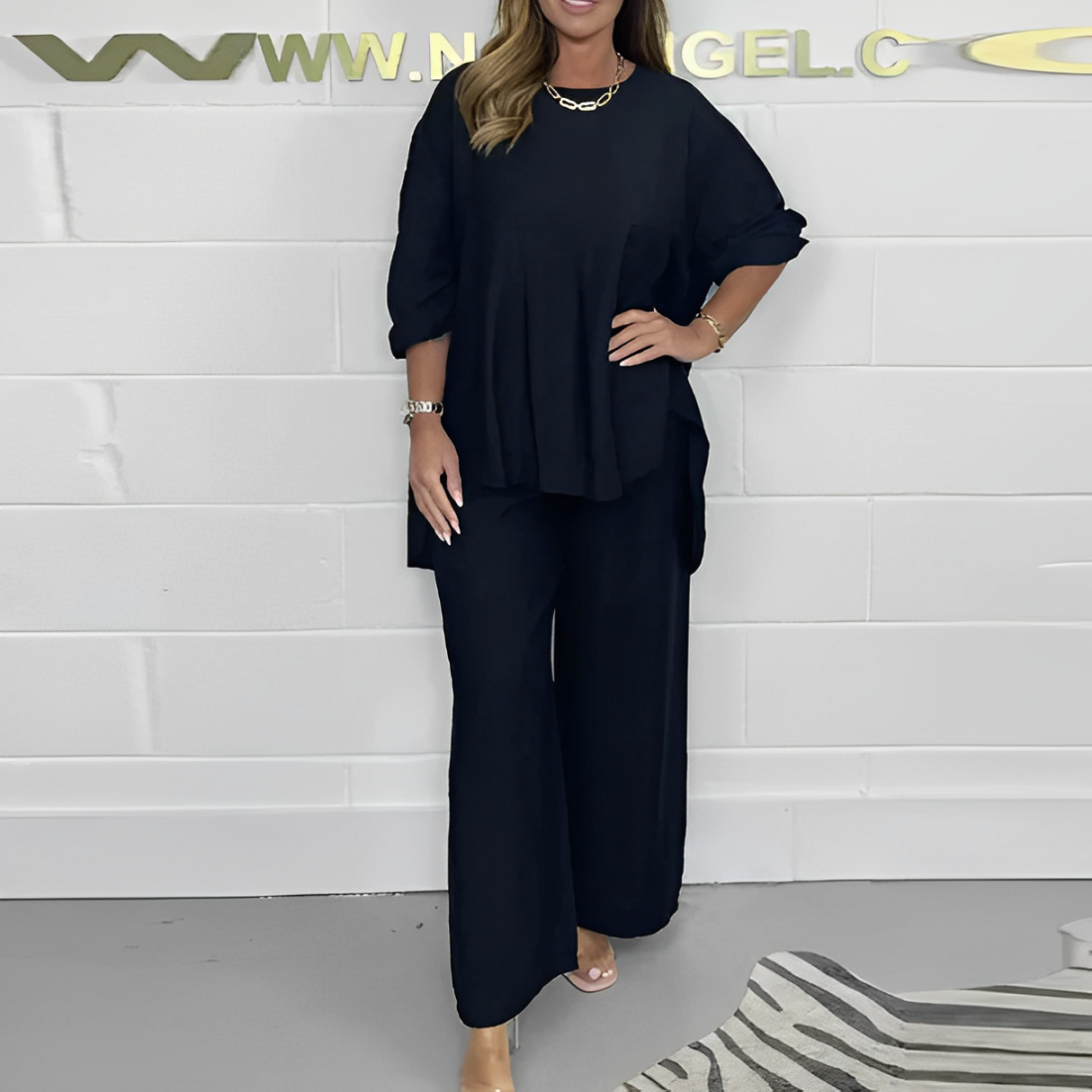 Jaén Set – elegant flow with long sleeves and wide legs