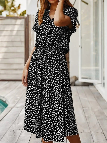 EDITH - ELEGANT V-NECK DRESS