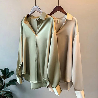Women's Satin Blouse - CAMICIA