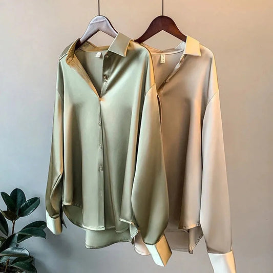 Women's Satin Blouse - CAMICIA