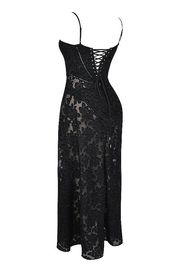 PAULETTE - LONG CORSET DRESS