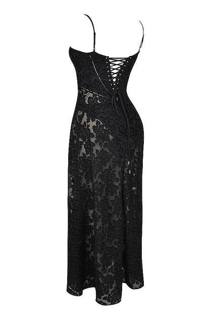 PAULETTE - LONG CORSET DRESS