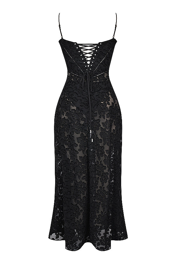 PAULETTE - LONG CORSET DRESS
