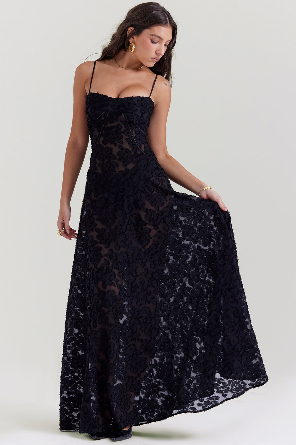 PAULETTE - LONG CORSET DRESS
