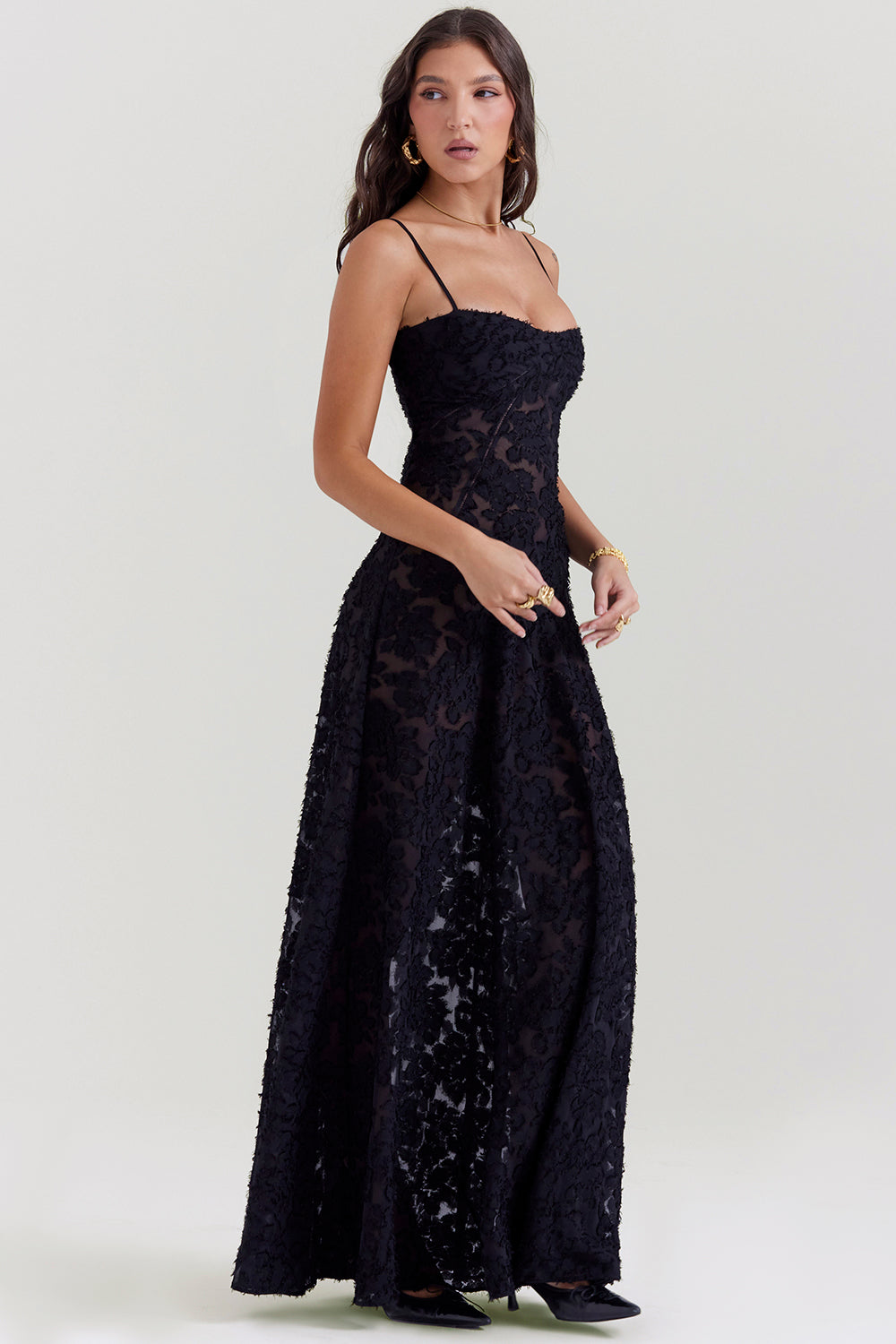 PAULETTE - LONG CORSET DRESS