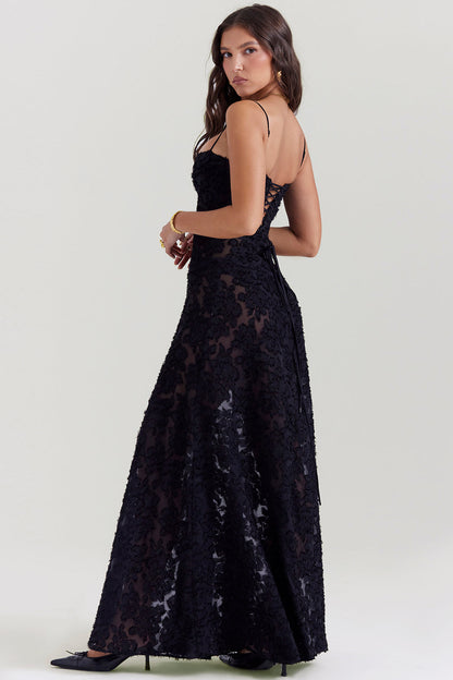 PAULETTE - LONG CORSET DRESS