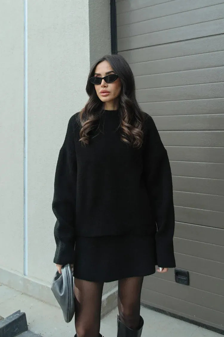 THE MAYE - KNIT SUIT (TOP + SKIRT)