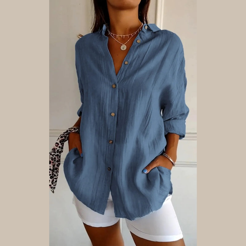 Ella – sunlit texture top