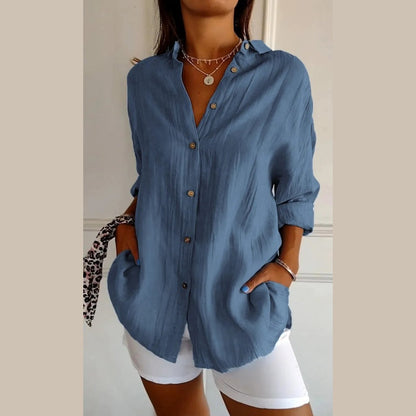 Ella – sunlit texture top