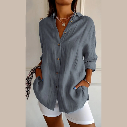 Ella – sunlit texture top