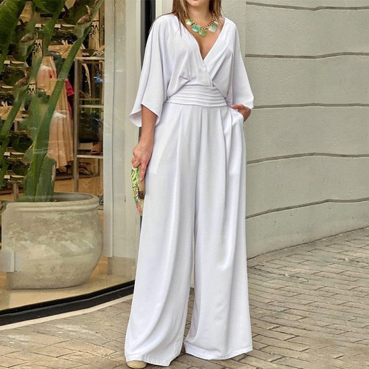 Samara – fluid elegance with a deep v and flowing leg