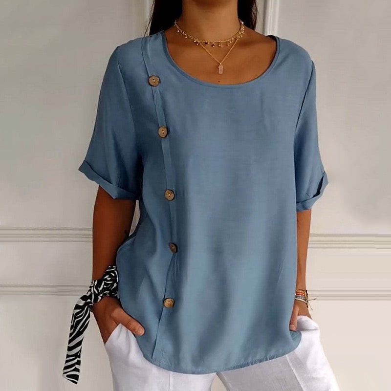 Noella – soft charm buttoned top