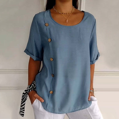 Noella – soft charm buttoned top