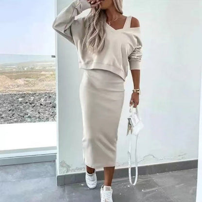 LUCILE- TWO-PIECE SET WITH LONG SLEEVES