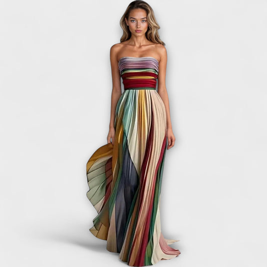 Elina – moonlight drape maxi dress