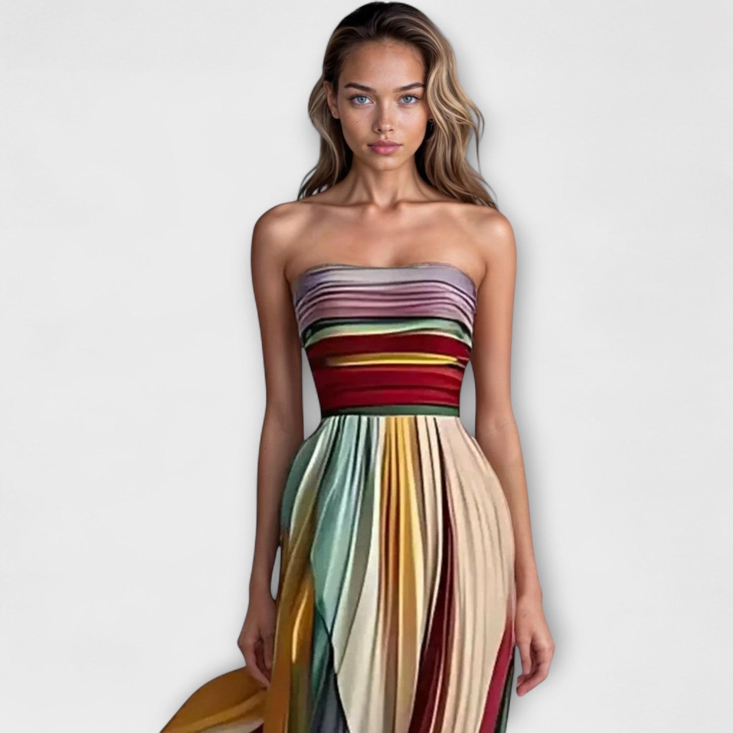 Elina – moonlight drape maxi dress