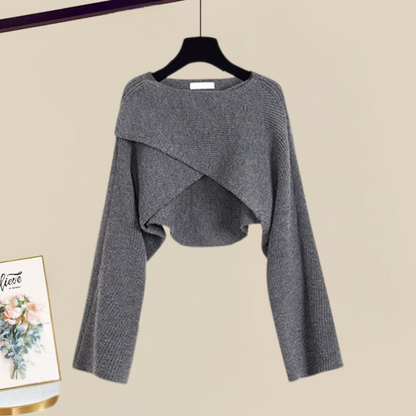 DUOCHIC - THE 2-IN-1 KNIT DRESS SET