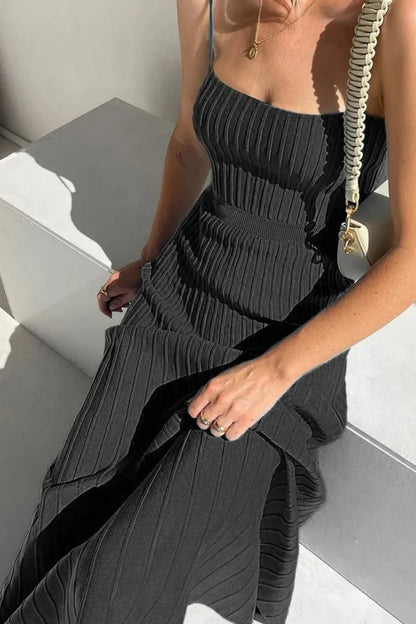 Marina – sunset hues flowing maxi dress