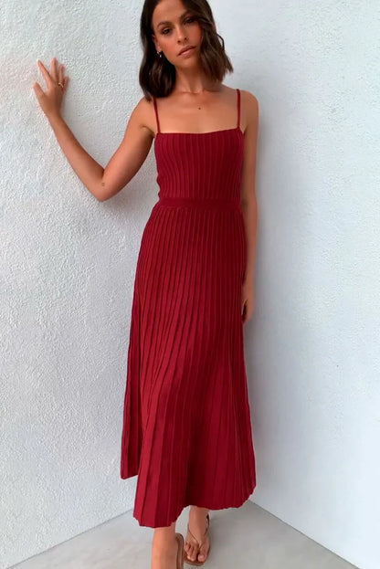 Marina – sunset hues flowing maxi dress
