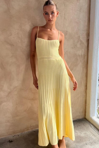 Marina – sunset hues flowing maxi dress