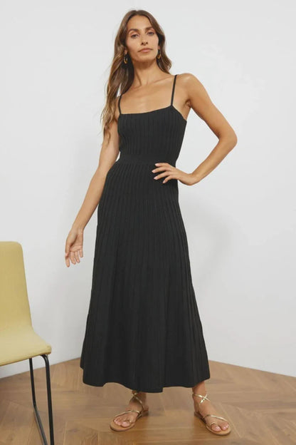 Marina – sunset hues flowing maxi dress