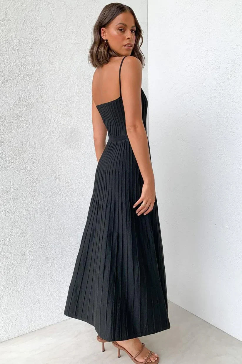 Marina – sunset hues flowing maxi dress