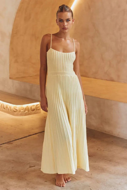 Marina – sunset hues flowing maxi dress